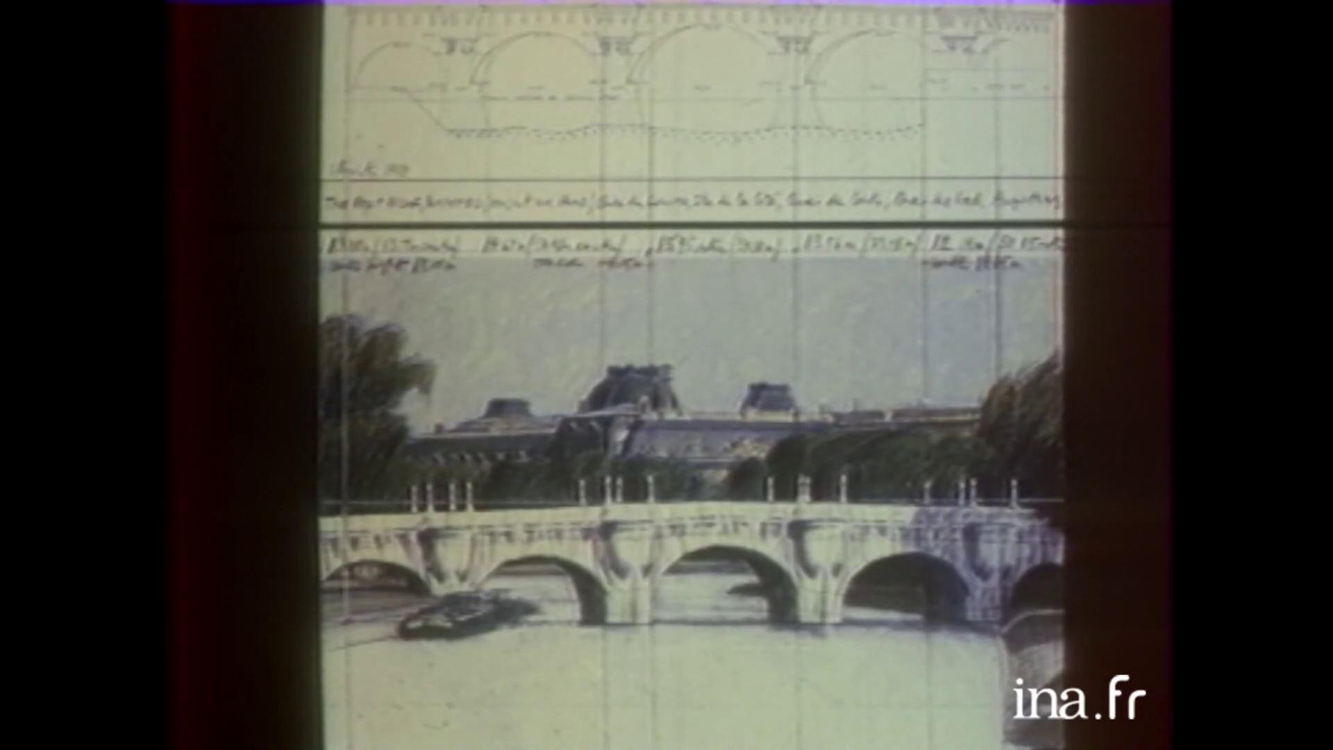 1985  Christo emballe le Pont Neuf   Archive INA